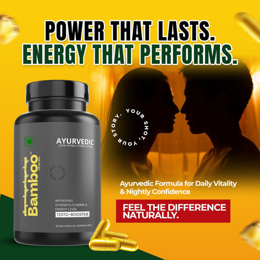 Bamboo Capsule for Men: Ayurvedic Formula to Improve Energy, Power & Vitality