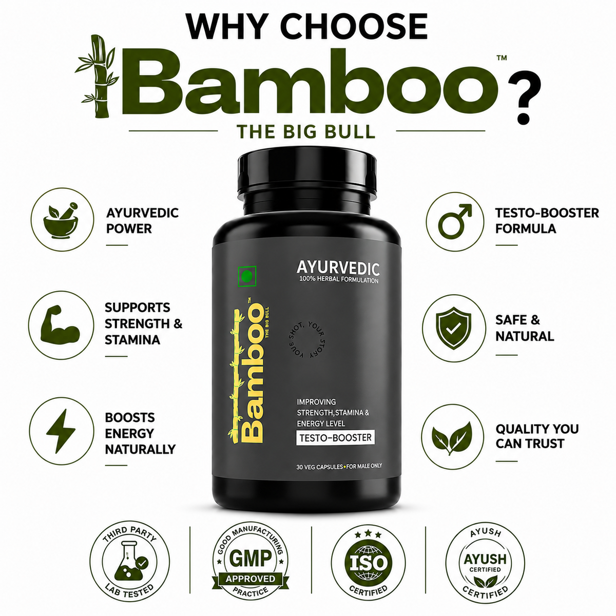 Bamboo – Ayurvedic Erection Support Capsules
