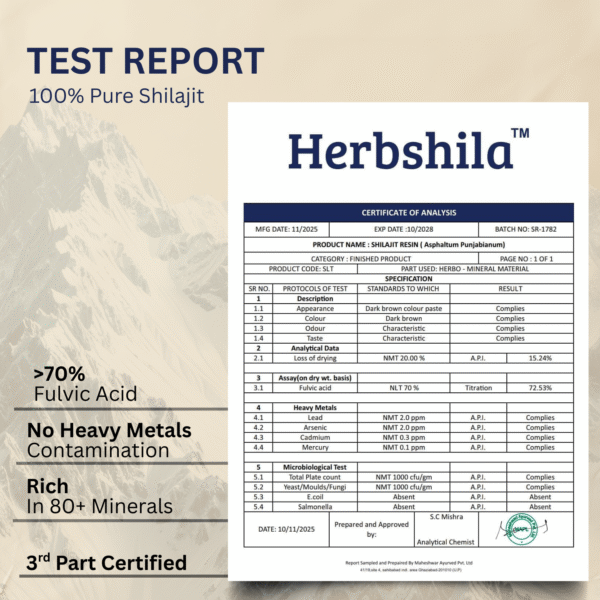 Herbshila Himalyan Shilajit