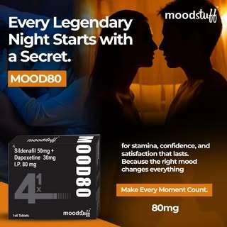 Mood80 – Sildenafil + Dapoxetine Tablets